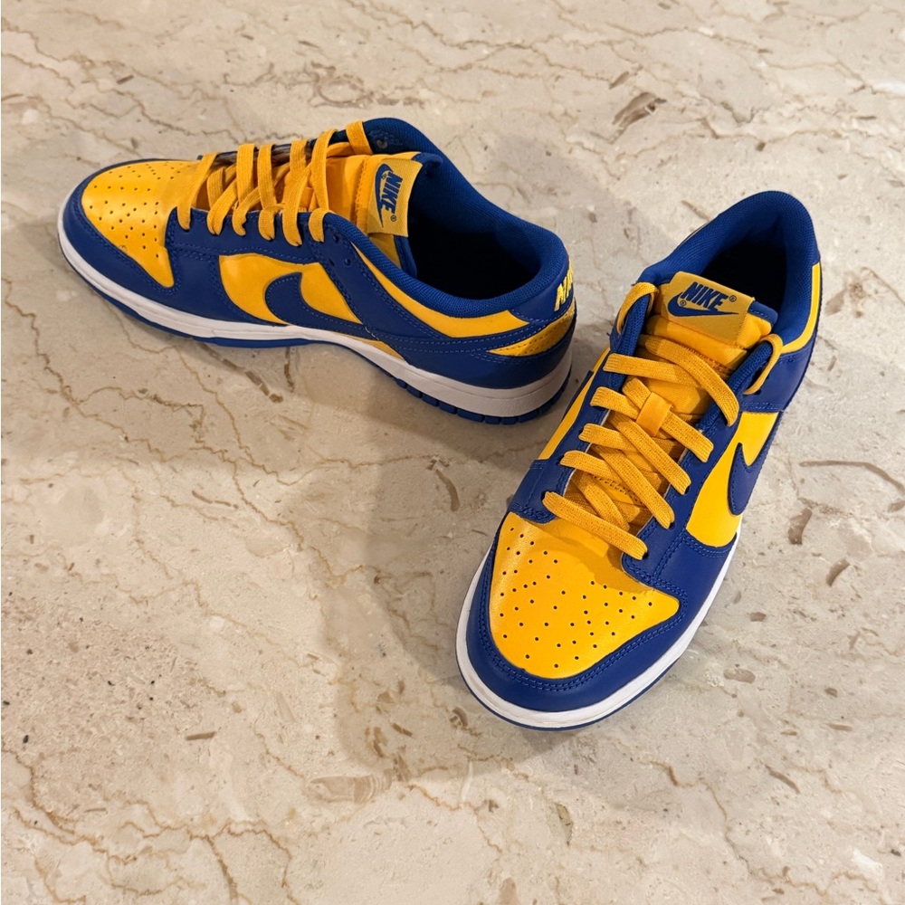 Nike Bold Blue and Yellow Athletic Shoes - Picture 4 of 7